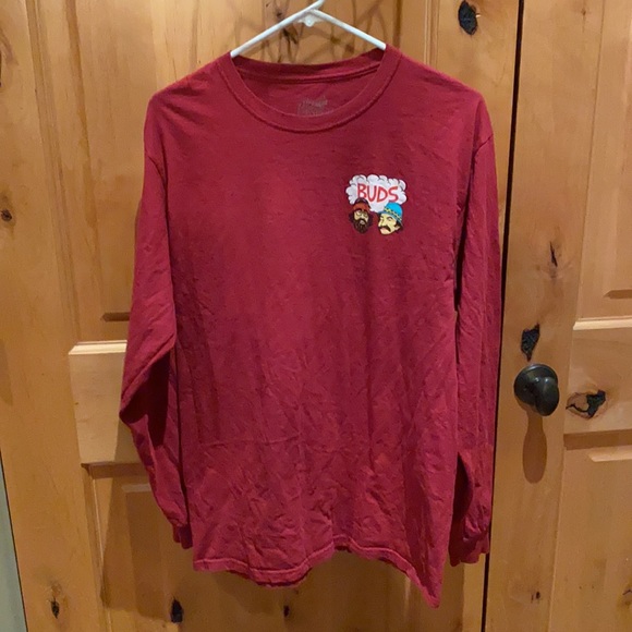 Burgundy cheech and Chong long sleeve - Picture 4 of 4